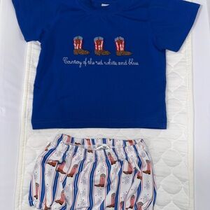 Busy Bee Smocks patriotic Set